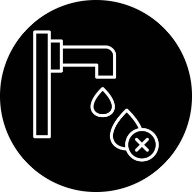 Moda tarzında izole edilmiş duş simgesi