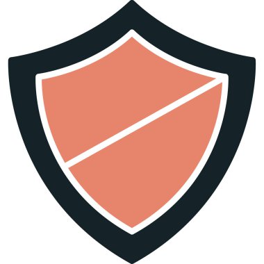 kalkan ikon vektör illüstrasyonu