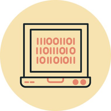 Web vektör renk çizgisi simgesi