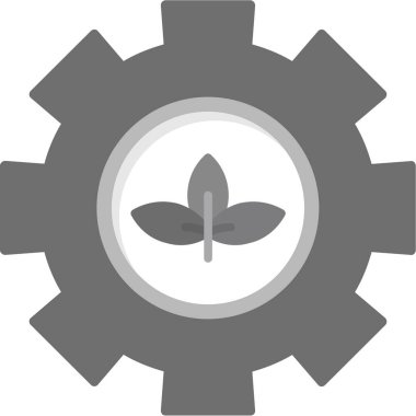 dişli vektör simgesi. iki renkli düz ikonik sembol, yuvarlak açılar ve gri renkler, gri arkaplan, gümüş arkaplan