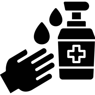 Antiseptik el dezenfektanı ikonu