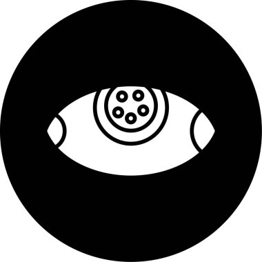 Göz simgesinin vektör illüstrasyonu