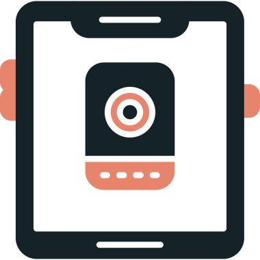 Akıllı telefon simgesi. Basit resimleme