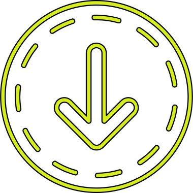 Ok. Web simgesi basit illüstrasyon