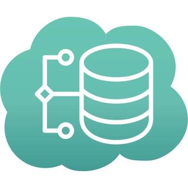 veri depolama vektörü simgesi