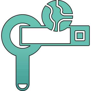 anahtar vektör simgesi, modern basit resimleme