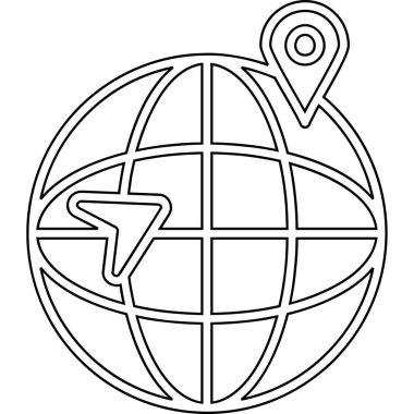 konum haritası simgesi, özet biçimi