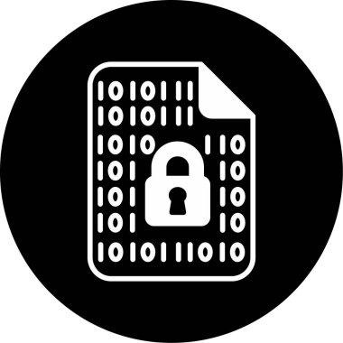 veri koruma kilidi simgesi ana hat biçiminde