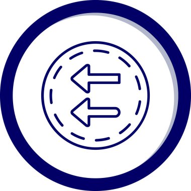 yön ikonu vektör illüstrasyonu