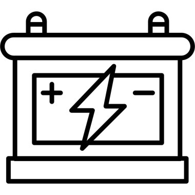 Pil. Web simgesi basit illüstrasyon