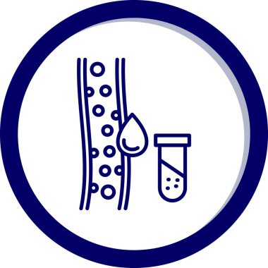 Vektör kan testi tüpü. vektör illüstrasyonu