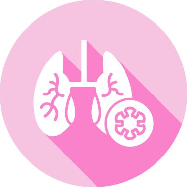 Kanser. Web simgesi basit illüstrasyon