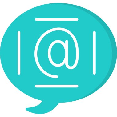 Konuş. Web simgesi basit illüstrasyon