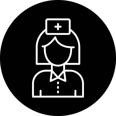 Doktor. Web simgesi basit illüstrasyon