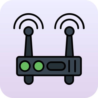 Radyo simgesi, vektör illüstrasyonu