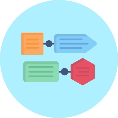 Sohbet mesajı. Basit resimleme