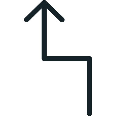 ok aşağı ok simgesi dış hat biçiminde