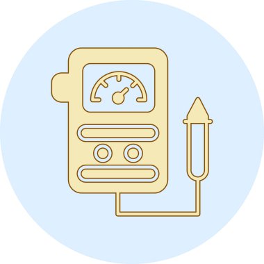 otomobil yakıt göstergesi simgesi taslak biçimi