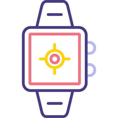 İzle. Web simgesi basit illüstrasyon