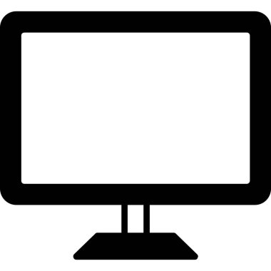 izole edilmiş ekran vektörü simgesini izle