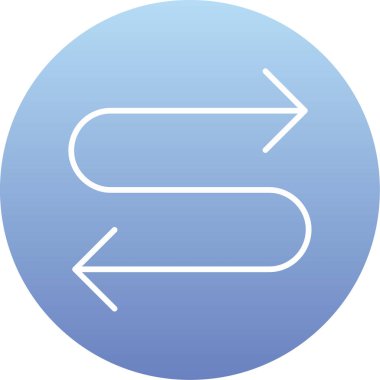 Web, vektör illüstrasyonu için ok yönü simgesi