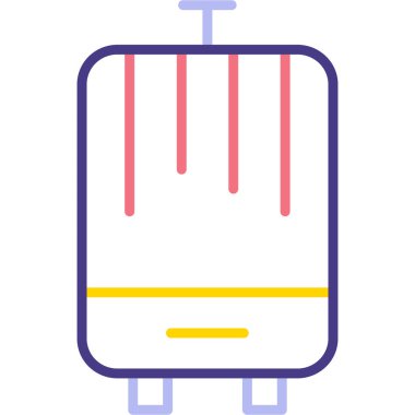 Elektrikli ısıtıcı. Basit illüstrasyon
