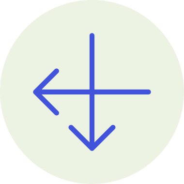 ok yönü simgesi ana hat biçiminde