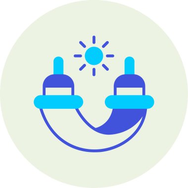 Güneş. Web simgesi basit illüstrasyon