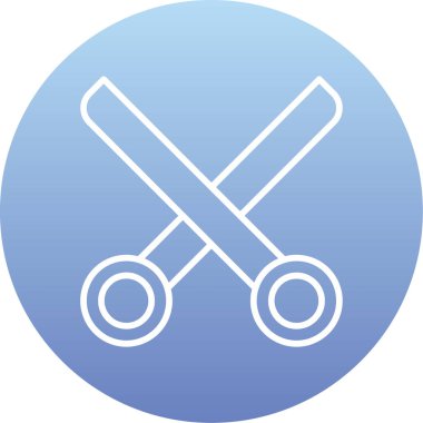 makas simgesi vektör illüstrasyonu