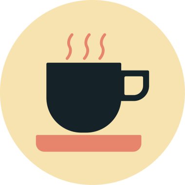 Bardak. Web simgesi basit illüstrasyon