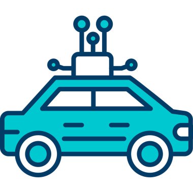 - Araba. Web simgesi basit illüstrasyon