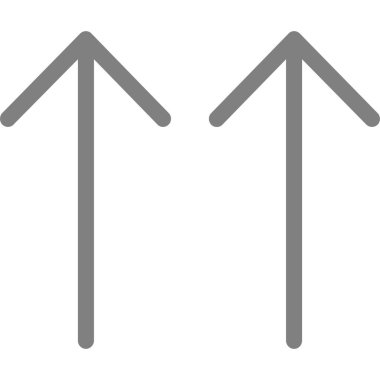 ok yönü simgesi ana hat biçiminde