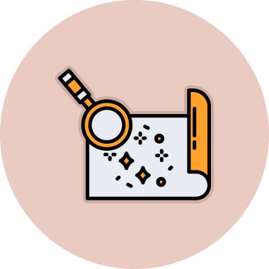 sikke vektör illüstrasyon tasarımı ile Büyüteç