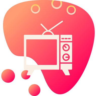 televizyon simgesi vektör illüstrasyonu