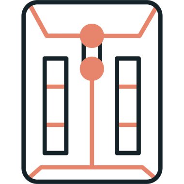 Bir b simgesinin vektör illüstrasyonu