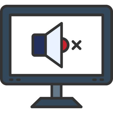 Web pazarlama düz simgesi, vektör, illüstrasyon