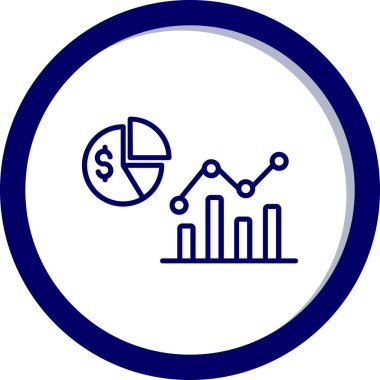 Analizler. Web simgesi basit illüstrasyon