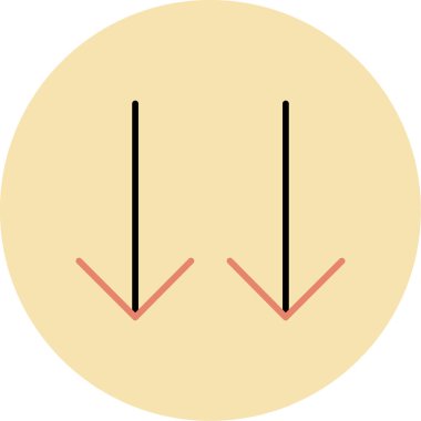 ok simgesi vektör illüstrasyonu