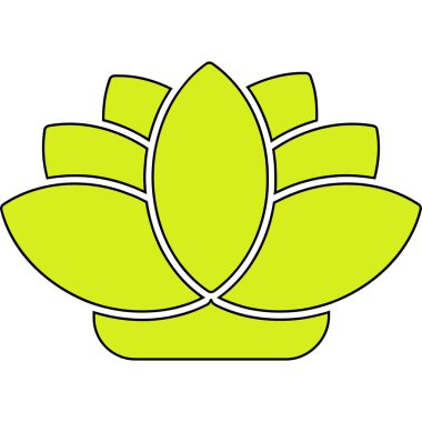 Nilüfer çiçeği, illüstrasyon, vektör, beyaz arkaplanda.