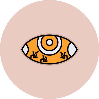 Göz simgesi vektör illüstrasyonu