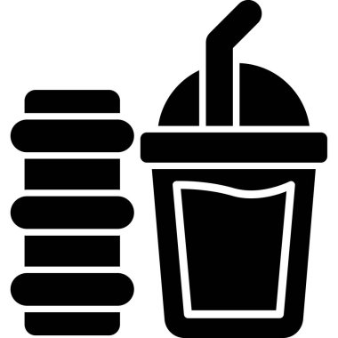 içecek içecek ikonu ana hatlarıyla