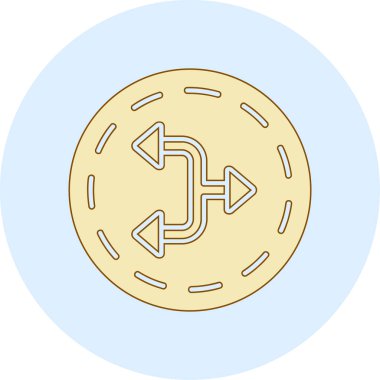 Bozuk para. Web simgesi basit illüstrasyon