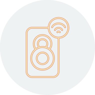 Modern b 'nin vektör illüstrasyonu kablosuz ikonundan yoksun