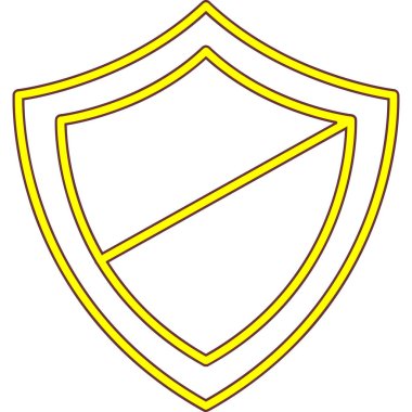 Ukrayna bayrağı ile kalkan