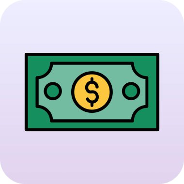 Dolar simgesi vektör illüstrasyonu