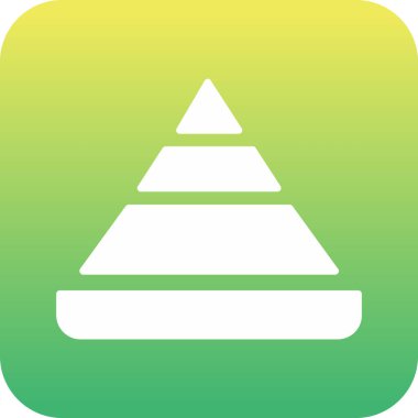 Bir piramit simgesinin vektör çizimi