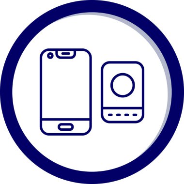 - Telefon. Web simgesi basit illüstrasyon