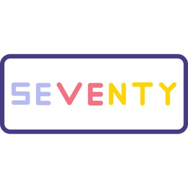 7 numaralı işaret simgesi. vektör.