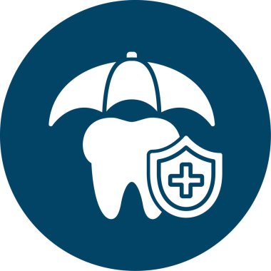 diş simgesi vektör illüstrasyonu