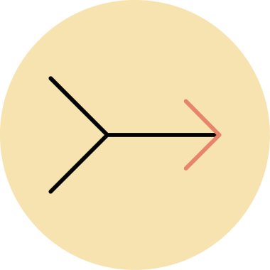 Ok. Web simgesi basit illüstrasyon